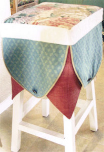 Stool with slip cover